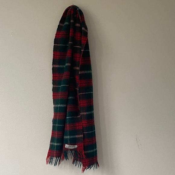 Plaid Scarf with Fringe - Picture 1 of 3